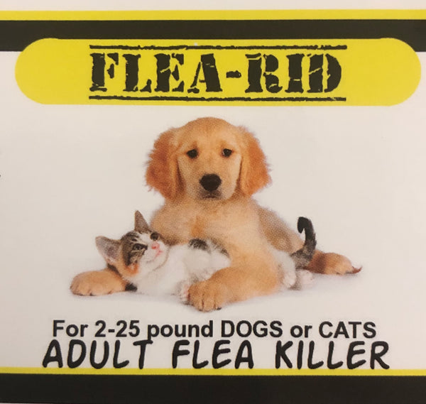 Flea-Rid Flea Killer - 12mg for 2-25 pound Dogs or Cats