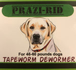 Tapeworm Dewormer for 46-60 pounds - 136mg Praziquantel